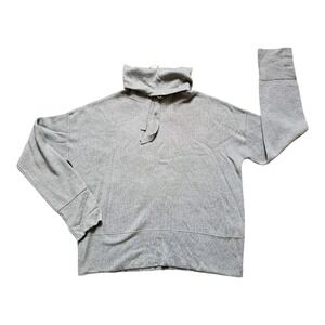 Universal Thread Med Gray Tie Turtle Neck Pullover Long Sleeve Sweater Box  Cut